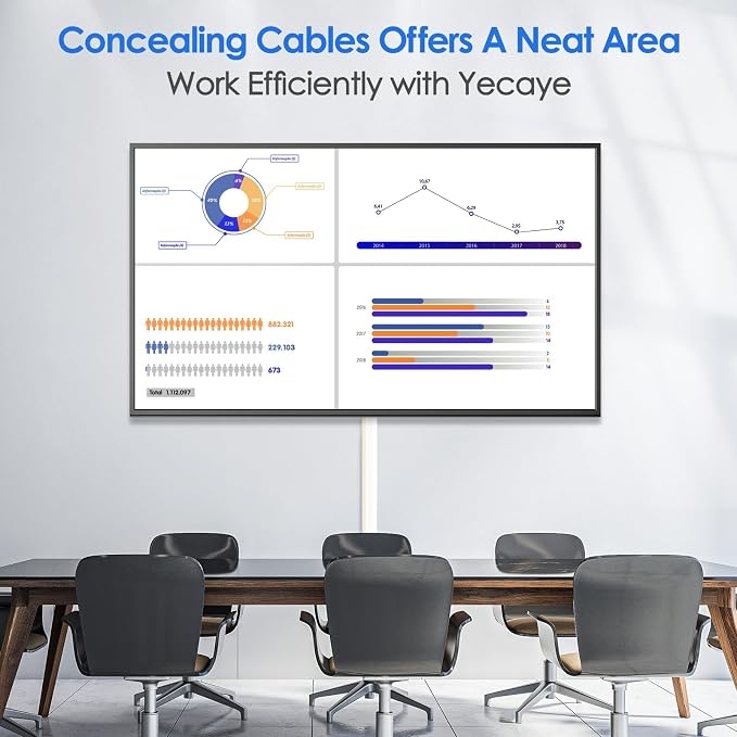 Yecaye 125in Cord Hider, Large Cord Covers - Image 5