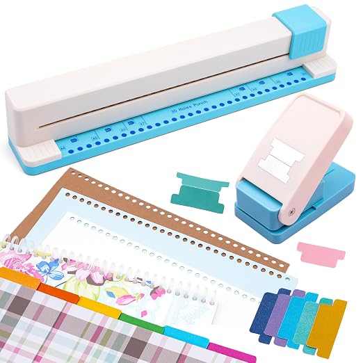 2Pcs/Set 30 Holes Binding Punch by BAOFALI