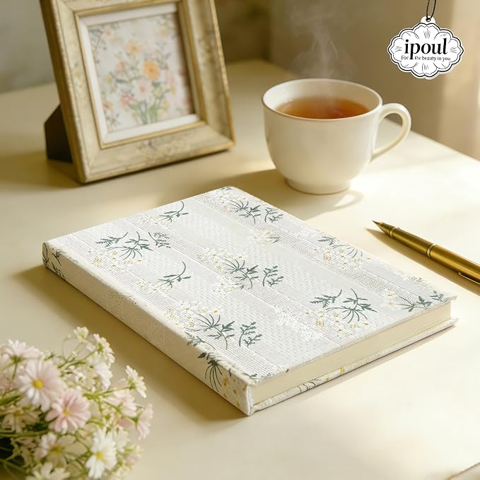 Floral Journal for women, Floret Printed Fabric Cloth Hardcover, 200 Pages - Image 7