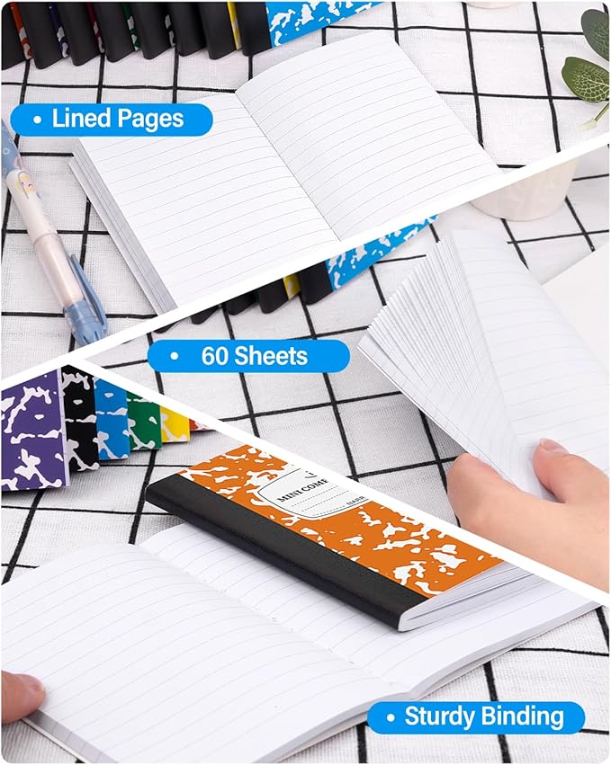 Dynta Composition Notebooks Bulk, 40 Packs 3.25 x 4.5 inch Mini Pocket - Image 4