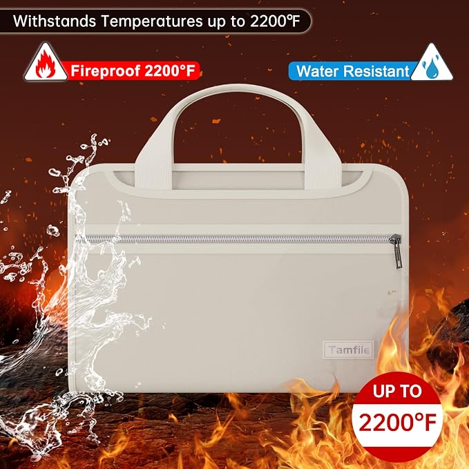 Tamfile Fireproof Accordion File Organizer - Image 2