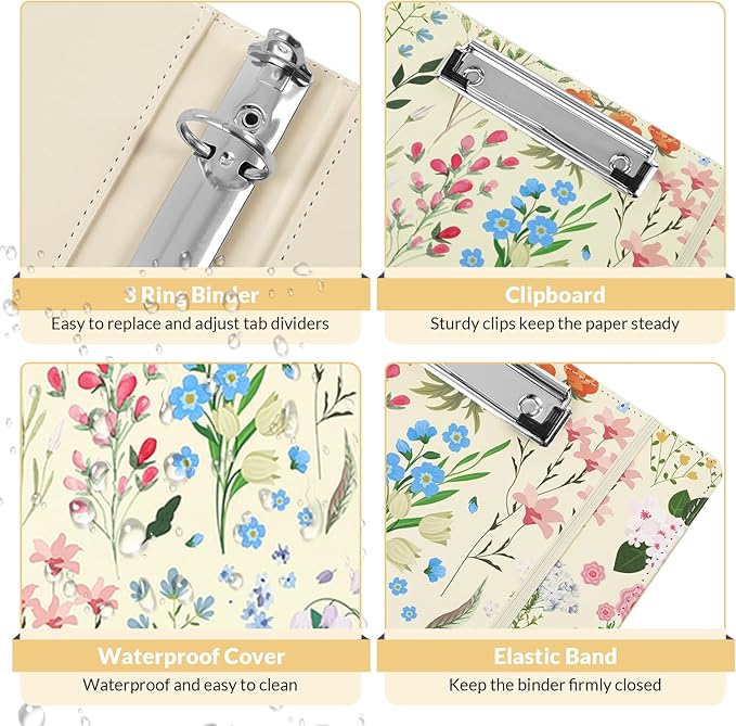 SKYDUE 1 Inch 3-Ring Binder - Image 5