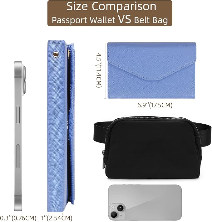 ZOPPEN Mulit-purpose Rfid Blocking Passport Holder Travel Wallet Passport and - Image 3