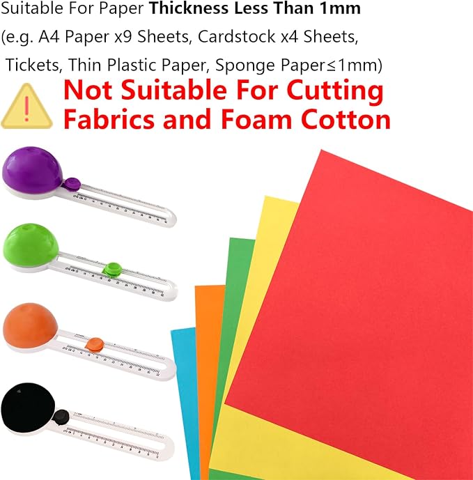 Portable Paper Circle Cutter, Cut Circles Paper of Any 4 to12.6inch Diameter - Image 3