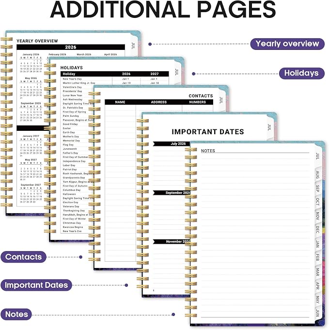 Planner 2026-2027, Academic Year Monthly and Weekly Calendar Planner, Jul 2026 - Image 5