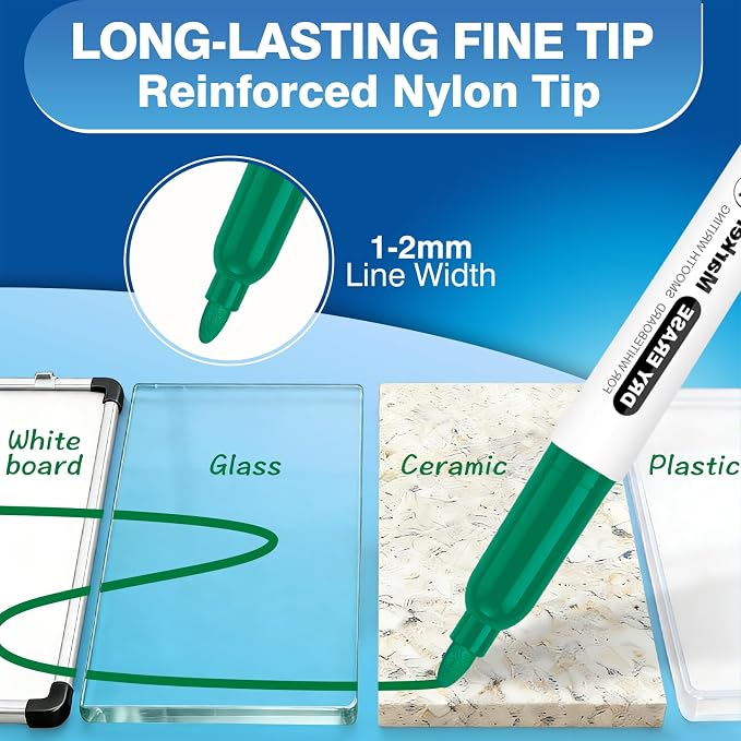SFAIH Fine Tip Dry Erase Markers - Image 2