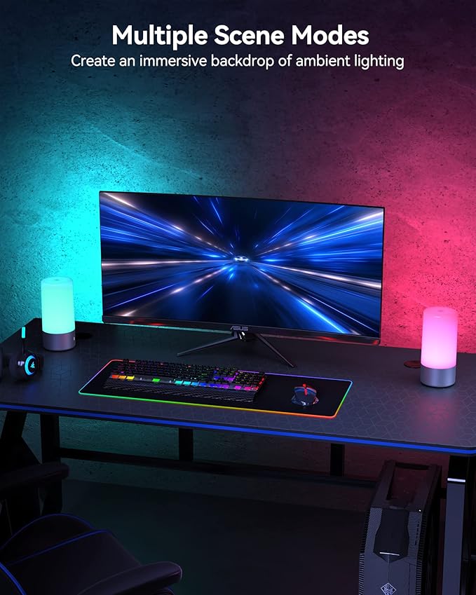 ROOTRO Table Lamp, Bedside Touch Control Lamp - Image 5