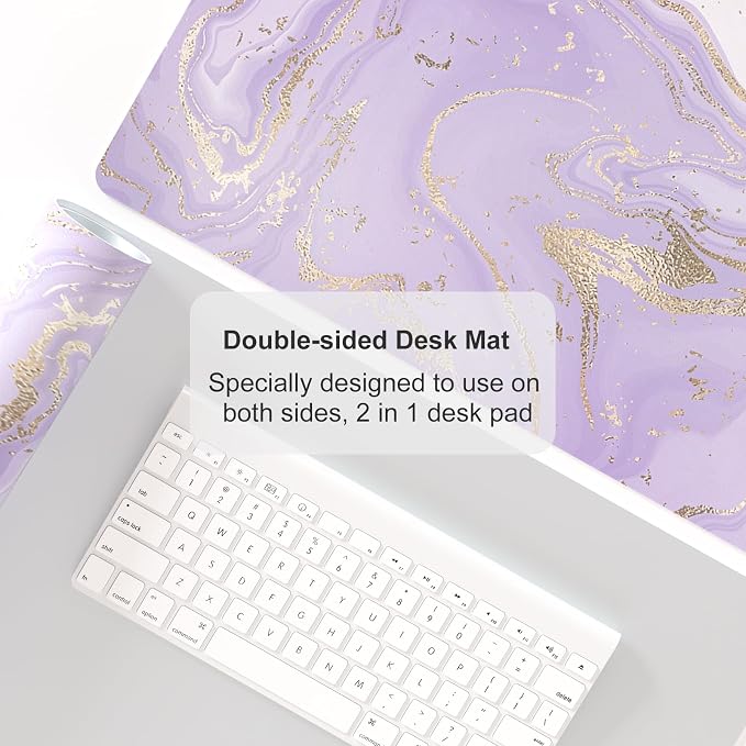 Colorful Star Large Mouse Pad, PU Leather Waterproof Desk Mat, Computer Gaming - Image 4