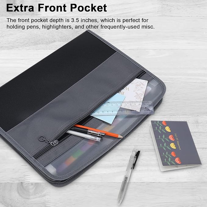 NAFY Expanding File Folder, 13 Pockets Document Organizer - Image 4