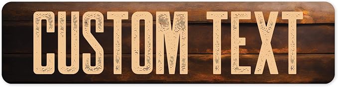 Custom Sign, Custom Street Sign, 11 Font Colors, 13 Font Styles, 4 Hole Options by MySignCenter