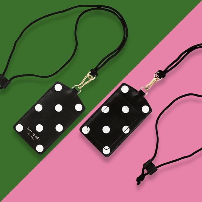 kate spade new york ID Badge Holder Lanyard, Picture Dot | Leatherette Work Key - Image 6