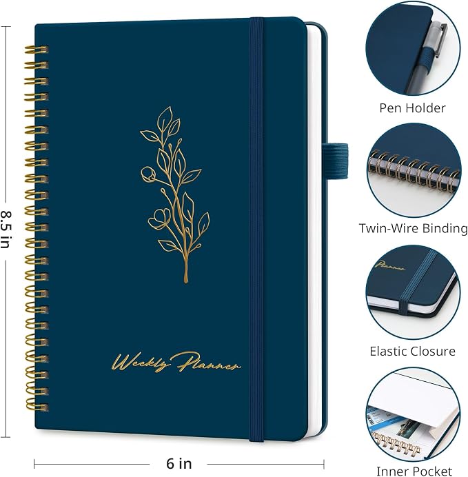 Taja Undated Weekly Planner, Weekly To Do List Notebook - Image 3