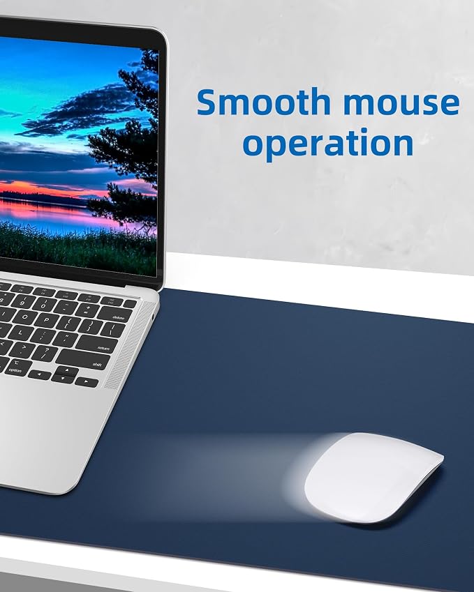 Non-Slip Desk Pad, Mouse Pad, Waterproof PU Leather Desk Protector, Ultra Thin - Image 5