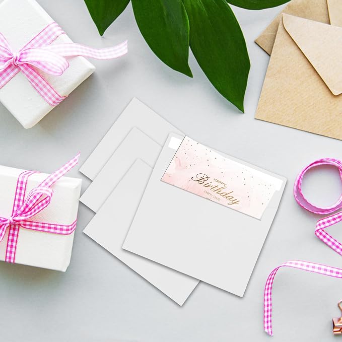 100Packs A2 White Envelopes 4x 5 Inch Card Envelopes, Self Seal - Image 4