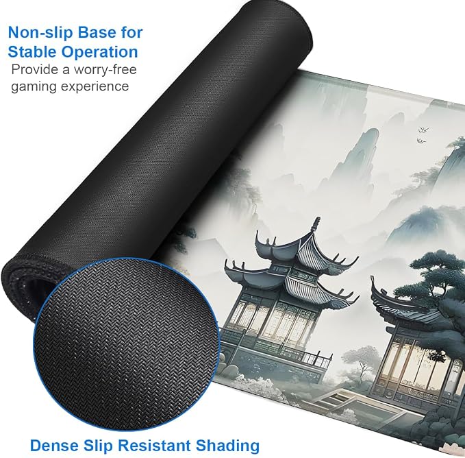 Large Gaming Mouse Pad, 31.5x15.7 inch Large Extended Computer Keyboard Mouse - Image 4