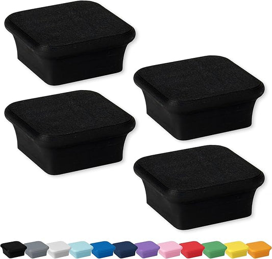 Glassboard Studio MiniBar Magnet - Strong Neodymium Rare Earth Magnets for Fridge, Whiteboard, Locker & Magnetic Glassboards - Ideal for Crafting & Office Use - Strong Fridge Magnets (Jet Black, 4)-DeskLoop Office