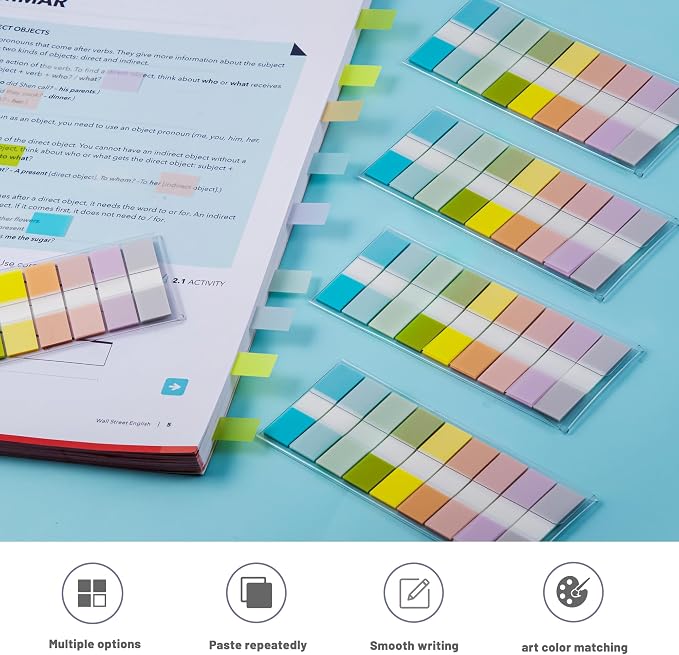 Golcellia Sticky Notes Tabs 900 Pieces Transparent Sticky Tabs, Writable - Image 7