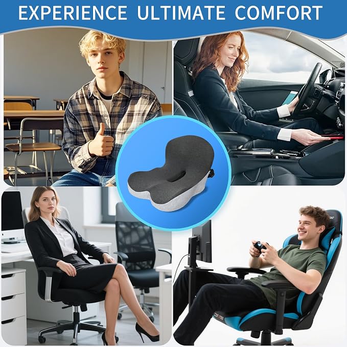 Memory Foam Seat Cushion, Office Chair Cushion - Image 7