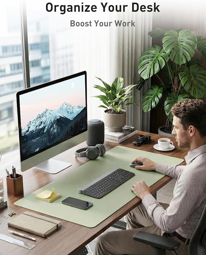 Aothia Faux Leather Desk Mat - Image 3