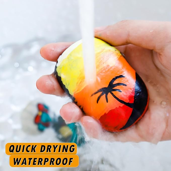 Brown Paint Markers, 2 Pack Oil-Based Waterproof Quick Dry Permanent Paint Pen - Image 4