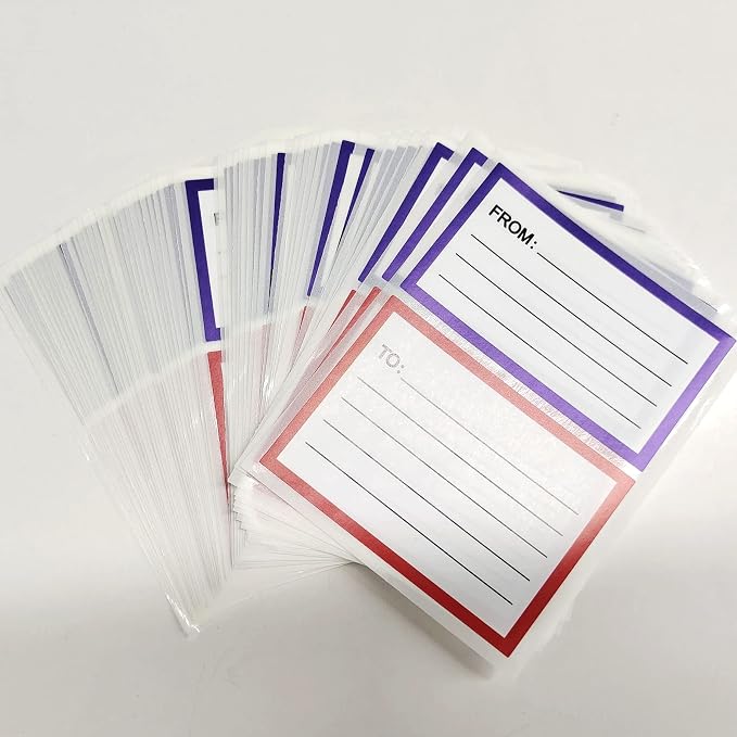 to from Return Address Mailing Labels 120 Pcs Blank Mail Shipping Label | - Image 8