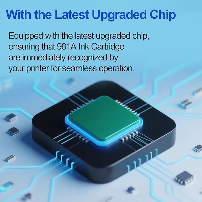 Remanufactured 981A 981 Ink Cartridge Works for 981a Ink cartridges for PageWide Enterprise Color 556dn 556 Flow MFP 586dn 586f 586 Printer (4-Pack)-DeskLoop Office