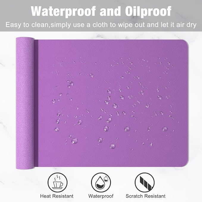 Hsurbtra Desk Pad, XL Extended Mouse Pad, Waterproof Desktop Blotter Protector - Image 5