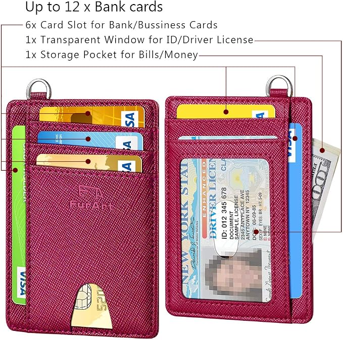 FurArt Slim Minimalist Wallet RFID Credit Card Holder - Image 6