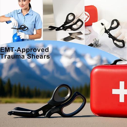 MEUUT 2 Pack Medical Scissors Trauma Shears - Image 7