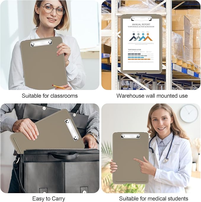 Hongri Clipboard with Storage, 8.5 x 11 Clip Board Foldable, Size 13.4 x 9.4 X - Image 7