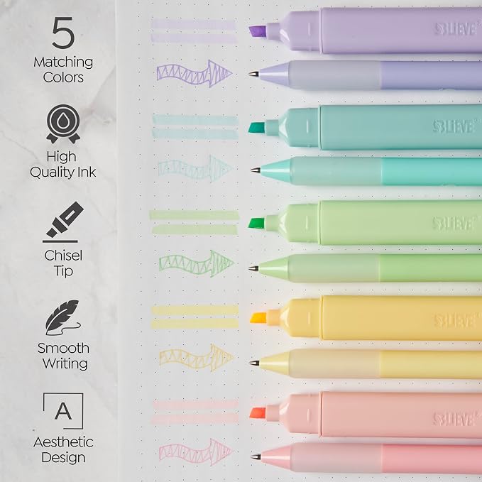 BLIEVE - Aesthetic Highlighters and Gel Pens - Image 2