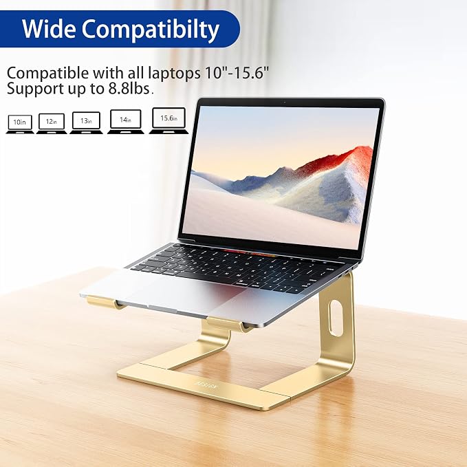 BESIGN LS03 Aluminum Laptop Stand, Ergonomic Detachable Computer Stand - Image 3