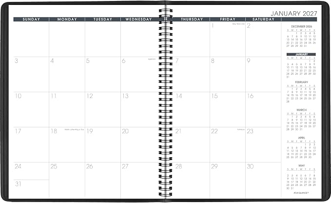 AT-A-GLANCE 2027 Planner, 15-Month Jan-Mar, Unruled Daily Blocks - Image 8