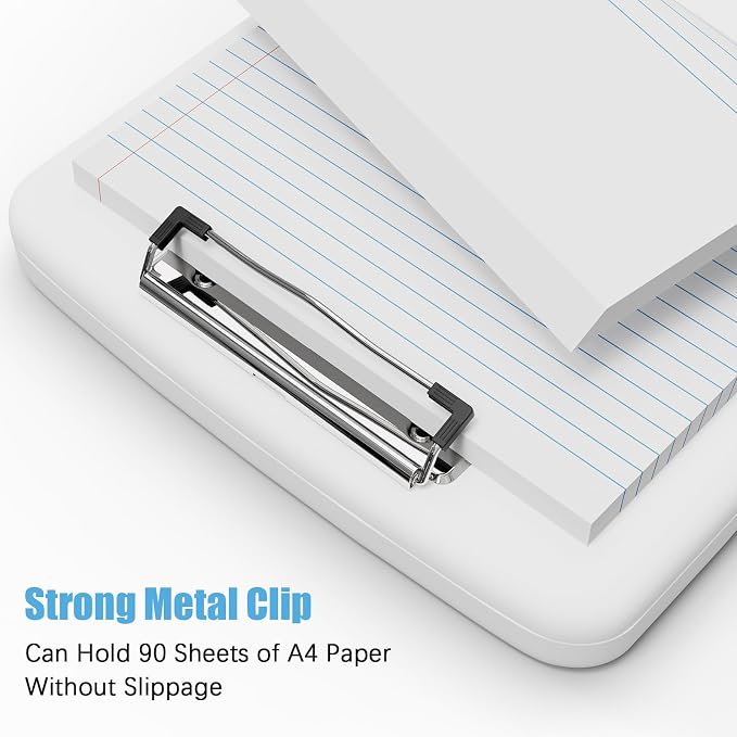 Hongri Clipboard with Storage with Pen Holder, Folder Nursing Clip Board 8.5 x - Image 5