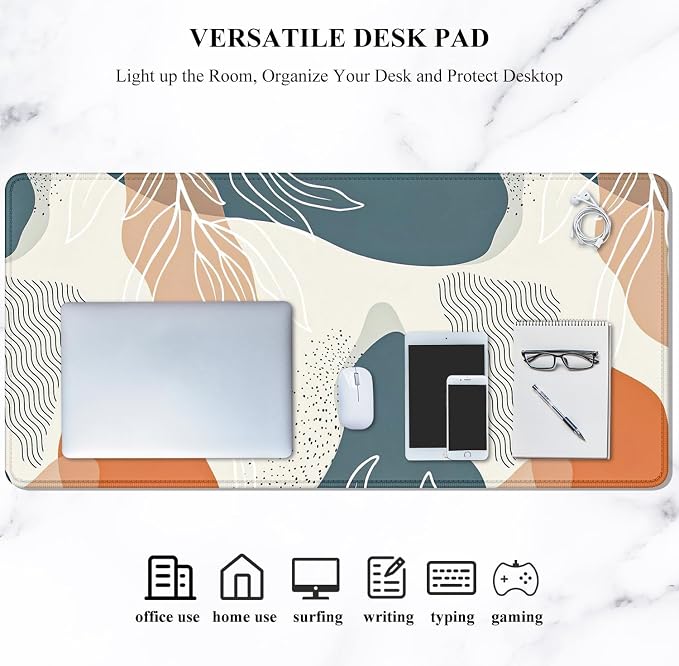 Auhoahsil Large Mouse Pad, XXL Desk Pad, Extened 35" x 15", Non-Slip Rubber Base - Image 7