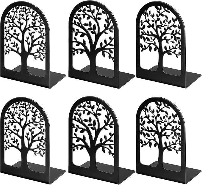 HappyHapi Book Ends, Metal Bookends by Happyhapi