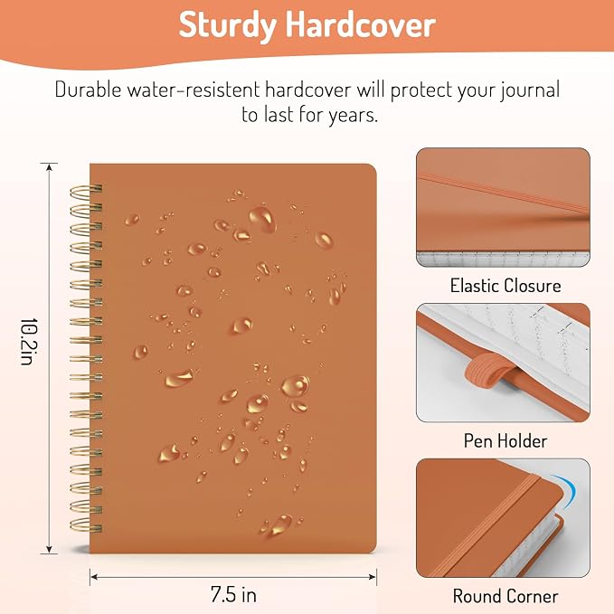 Forvencer Lined Spiral Journal Notebook - Image 6