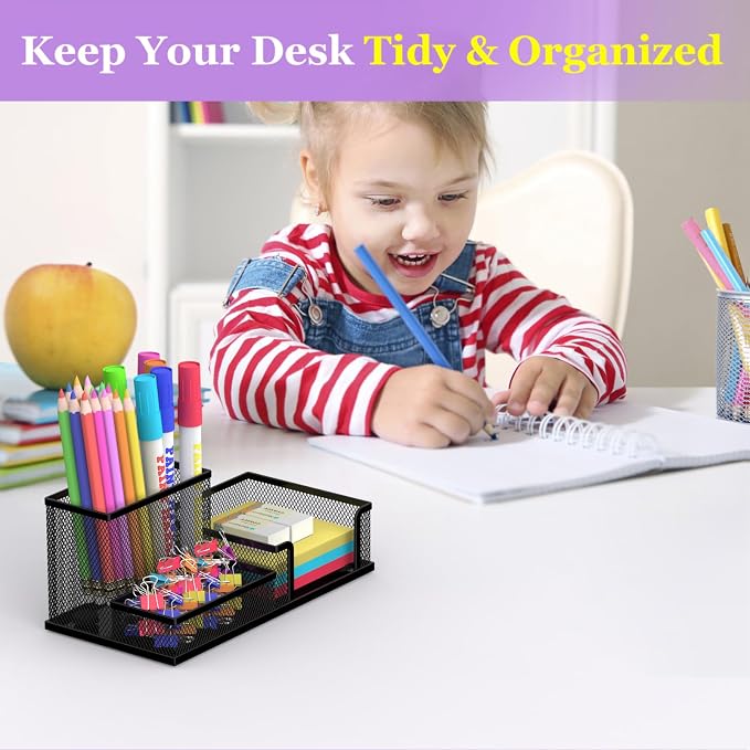 SUPEASY Pen Holder Desk Organizer, Desk Accessories and Workspace Organizers - Image 3