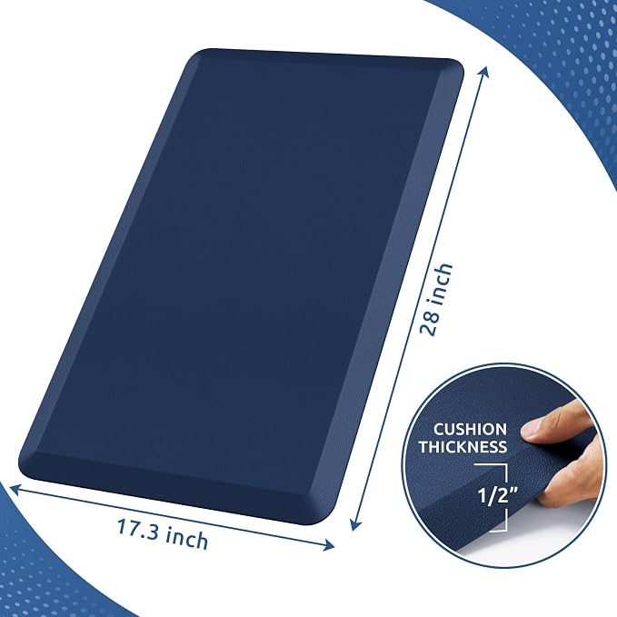 KitchenClouds Kitchen Mat Cushioned Anti Fatigue Rug 17.3"x28" Water Resistant - Image 2