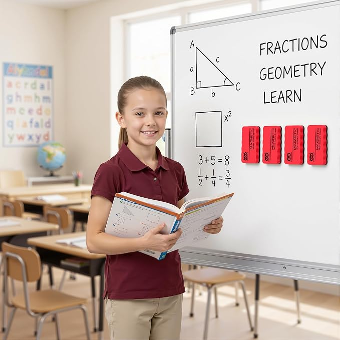 OWLKELA 8Pcs Whiteboard Erasers, Magnetic Dry Erase Eraser Ideal - Image 5
