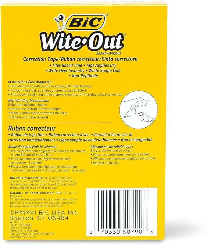BIC Wite-Out Brand EZ Correct Correction Tape - Image 5