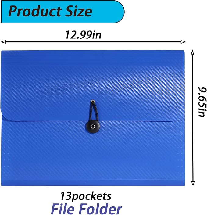 A4 Paper Document Organizer Expanding File Folder - Image 3