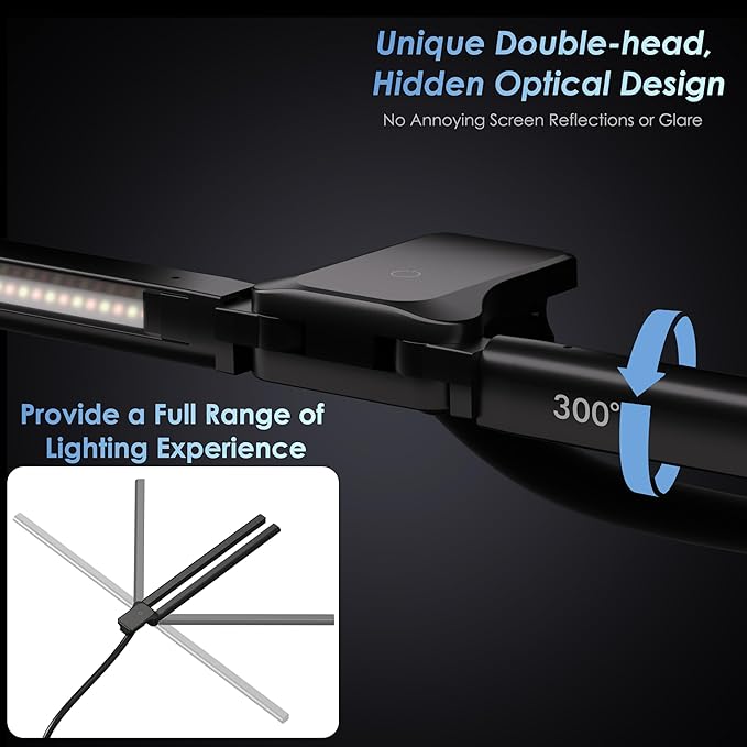 EYOCEAN Desk Lamp with Clamp, 31.5" LED Desk Lamp - Image 4