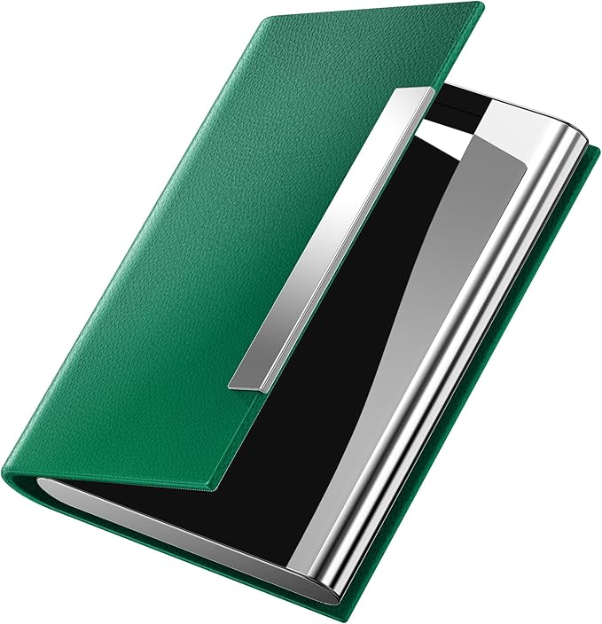 Padike Business Card Holder, Business Card Case Professional PU Leather & by padike