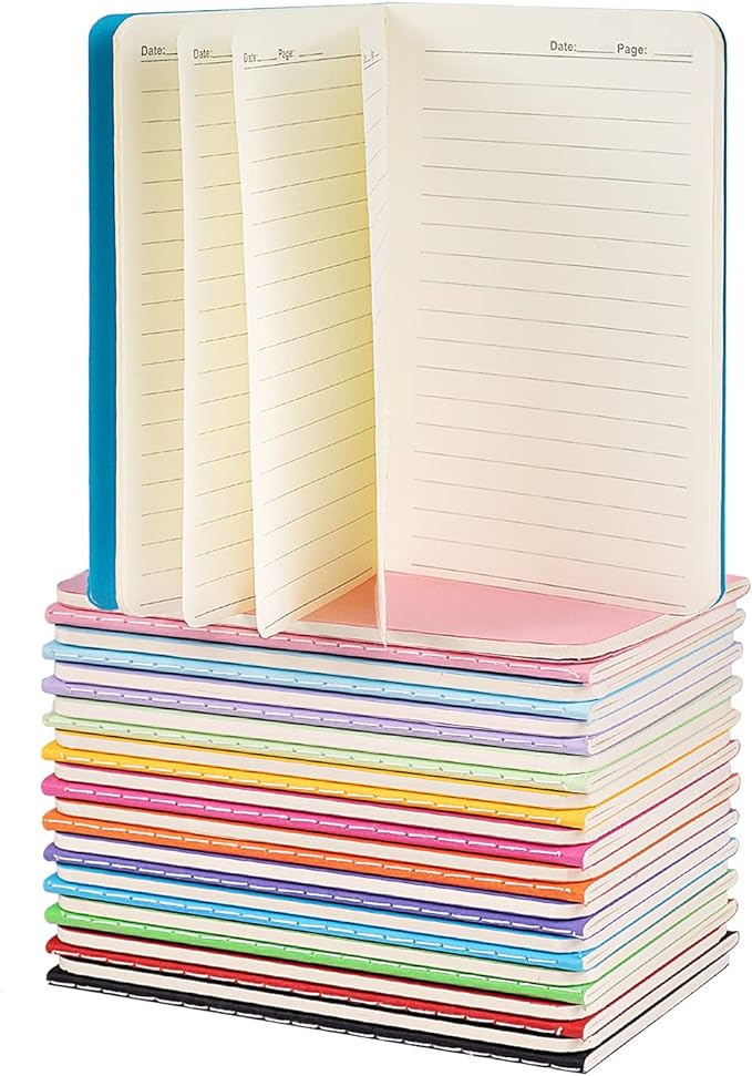 Small Lined Notepads Bulk 36 Pack Mini Pocket Notebooks Journal Set Colorful by Gwybkq