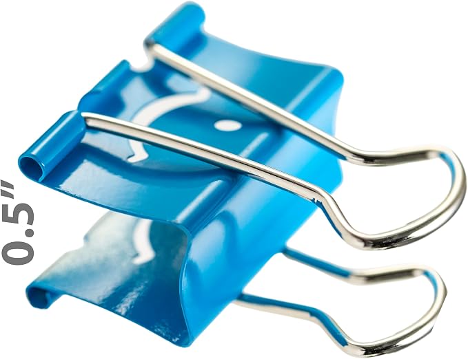 Officemate Smiling Face Binder Clips, Paper Clamps - Image 4