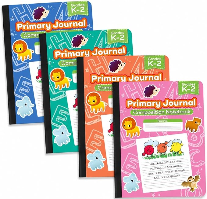 E-CLIPS USA Primary Composition Notebook K-2 Primary Ruled Composition Book by E-CLIPSUSA