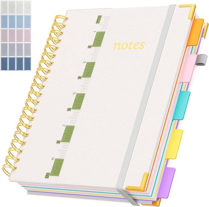 XYark A4 Hardcover Spiral Notebook, 8.5"x11" College Ruled Notebooks by XYark