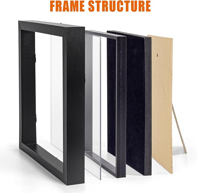 Enamel Pin Display Frame, 11x11 Shadow Box - Image 7