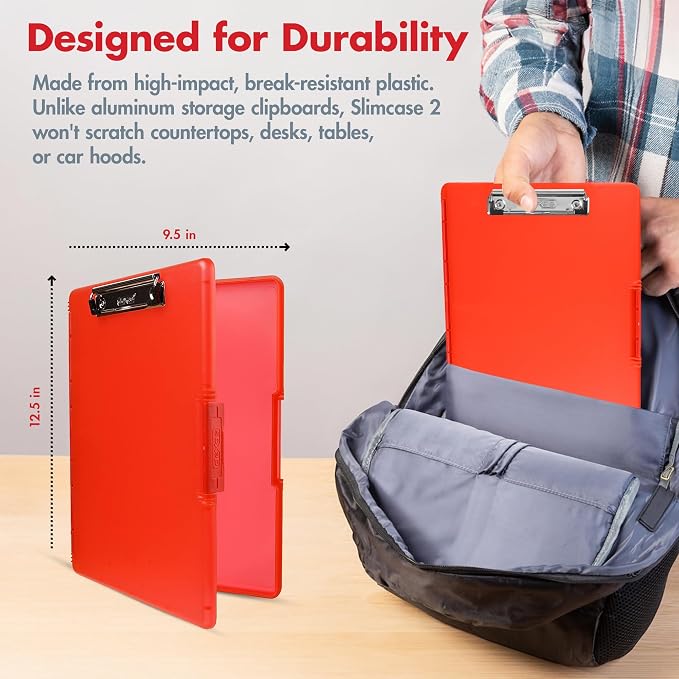 Dexas Slimcase 2 Plastic Clipboard - Image 3
